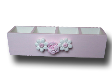 Spring Garden Floral 4 Div Caddy Spring Garden Floral 4 Div Caddy